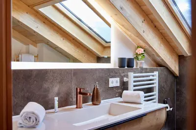 Ein Badezimmer in der Unterkunft Chalet Wild