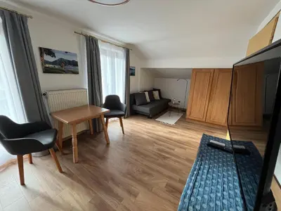 Ein Sitzbereich in der Unterkunft Haus Waltraud