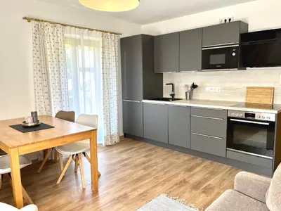 Küche/Küchenzeile in der Unterkunft Haus Waltraud