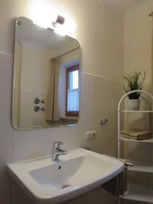 Ein Badezimmer in der Unterkunft Ferienwohnung Birkenflair