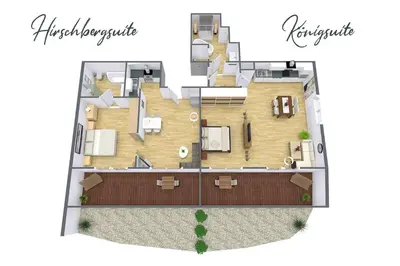 Grundriss der Unterkunft Ferienwohnung 