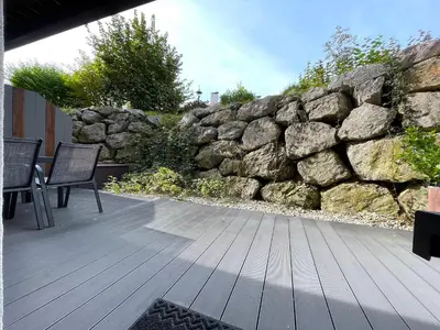 Ein Garten an der Unterkunft Ferienwohnung 