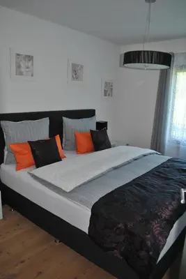 Ein Bett oder Betten in einem Zimmer der Unterkunft Ferienwohnung Krause