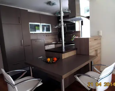 Küche/Küchenzeile in der Unterkunft Ferienwohnung Krause