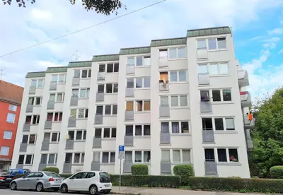 Das Gebäude in dem sich die Ferienwohnung befindet