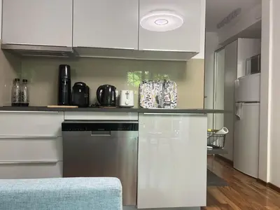 Küche/Küchenzeile in der Unterkunft Ferienwohnung Mazur