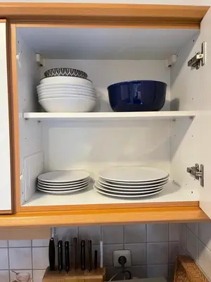Küche/Küchenzeile in der Unterkunft Ferienwohnung Hochfelln