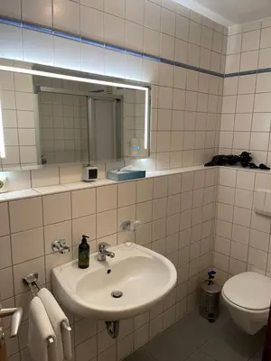 Ein Badezimmer in der Unterkunft Ferienwohnung Hochfelln