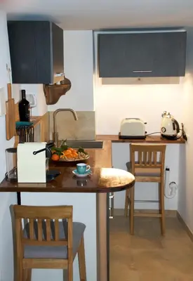 Küche/Küchenzeile in der Unterkunft Ferienwohnung Lechraum in Landsberg am Lech