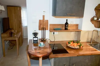 Küche/Küchenzeile in der Unterkunft Ferienwohnung Lechraum in Landsberg am Lech