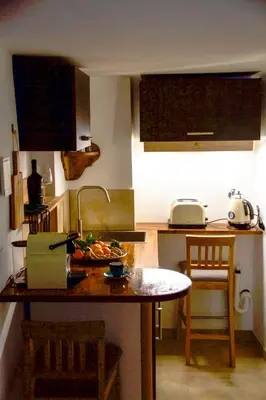 Küche/Küchenzeile in der Unterkunft Ferienwohnung Lechraum in Landsberg am Lech