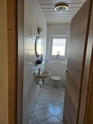 Ein Badezimmer in der Unterkunft Ferienwohnung Beate 1