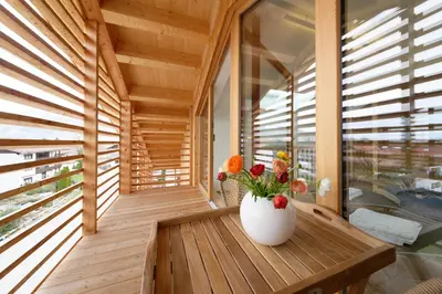 Ein Balkon oder eine Terrasse in der Unterkunft Alpin Chalet Trinkl - adults only ab 16 Jahren
