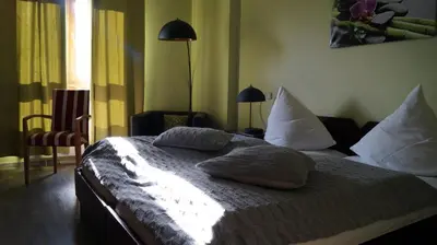 Ein Bett oder Betten in einem Zimmer der Unterkunft Hotel Ristorante La Terrazza
