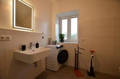 Ein Badezimmer in der Unterkunft 