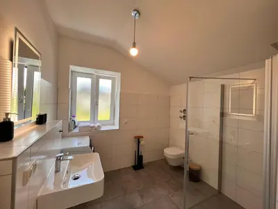 Ein Badezimmer in der Unterkunft 
