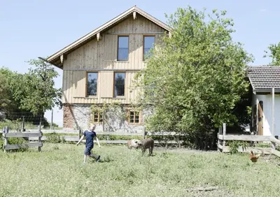 Ein Garten an der Unterkunft Ferienhof Forstmoar