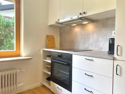 Küche/Küchenzeile in der Unterkunft Bungalow in Rottachs Bestlage