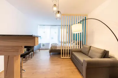 Ein Sitzbereich in der Unterkunft Munich Home