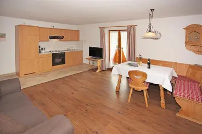 Küche/Küchenzeile in der Unterkunft Gästehaus Dreitorspitz