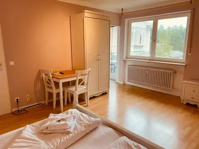 Ein Bett oder Betten in einem Zimmer der Unterkunft Ferienwohnungen Sisi