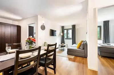 Ein Sitzbereich in der Unterkunft Urban Apartment with 2 Bedrooms