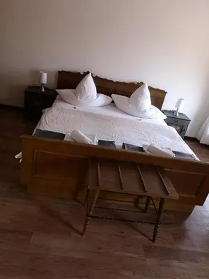 Ein Bett oder Betten in einem Zimmer der Unterkunft Pension Oberwirt