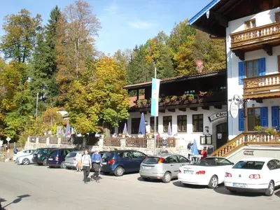 Das Gebäude in dem sich die Pension befindet