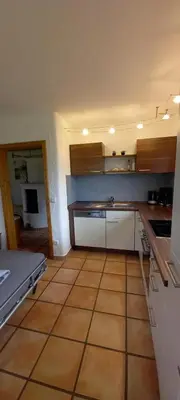 Küche/Küchenzeile in der Unterkunft Ferienwohnung Schelzke