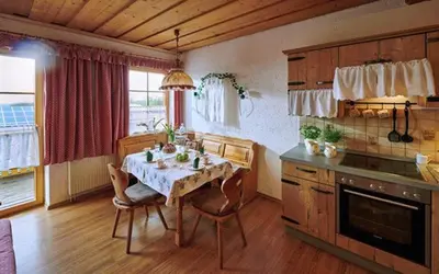Küche/Küchenzeile in der Unterkunft Bauernhof Berndlhof Obing