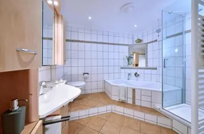 Ein Badezimmer in der Unterkunft Bauernhof Berndlhof Obing