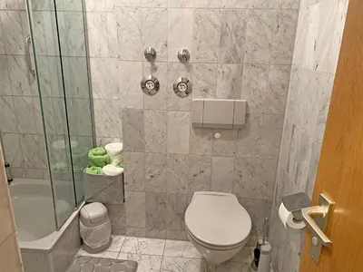 Ein Badezimmer in der Unterkunft Ferienwohnung Sonnenschein