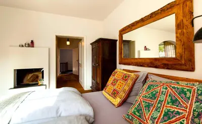 Ein Bett oder Betten in einem Zimmer der Unterkunft Ferienwohnung 