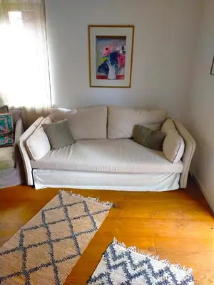 Ein Sitzbereich in der Unterkunft Ferienwohnung 