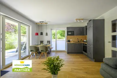 Küche/Küchenzeile in der Unterkunft Ferienwohnung Am Kofel