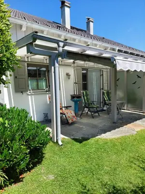 Ein Garten an der Unterkunft Ferienwohnung Abendrot
