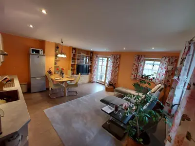 Küche/Küchenzeile in der Unterkunft Ferienwohnung Abendrot