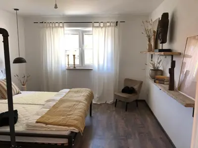Ein Bett oder Betten in einem Zimmer der Unterkunft Ferien im Herzen Bayerns 2