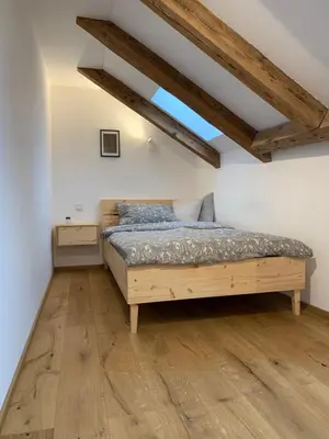Ein Bett oder Betten in einem Zimmer der Unterkunft Zentrale 1-Zimmer-Wohnung in der Altstadt