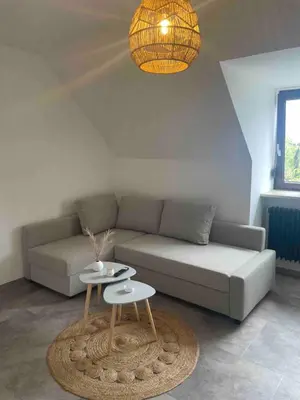 Ein Sitzbereich in der Unterkunft Old town comfort and cozy apartment