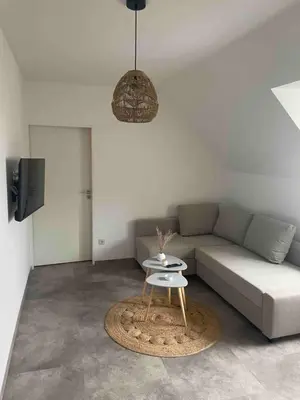 Ein Sitzbereich in der Unterkunft Old town comfort and cozy apartment