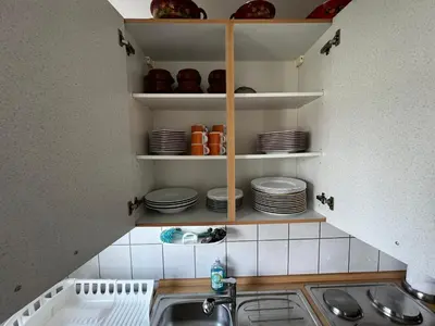 Küche/Küchenzeile in der Unterkunft Residenz am Roten Tor
