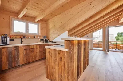 Küche/Küchenzeile in der Unterkunft Chalet Sunshine