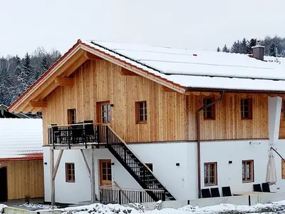 Das Gebäude in dem sich die Ferienwohnung befindet