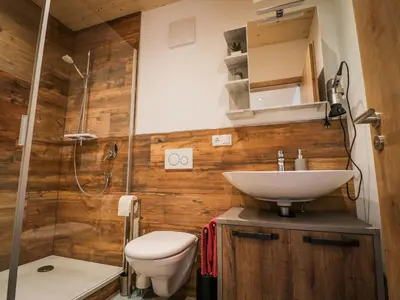 Ein Badezimmer in der Unterkunft Ferienwohnungen Koller