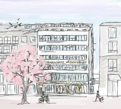Das Gebäude in dem sich das Hotel befindet