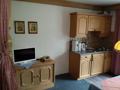 Küche/Küchenzeile in der Unterkunft Landhaus Brigitte