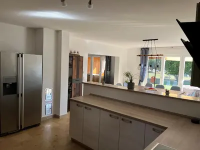 Küche/Küchenzeile in der Unterkunft Weidehaus Pförring