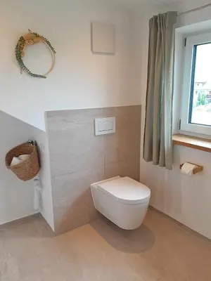 Ein Badezimmer in der Unterkunft Ferienwohnung Bergblick Loft