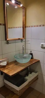 Ein Badezimmer in der Unterkunft Apartment KOFELBLICK mit Bergblick und KÖNIGSCARD
